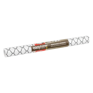 Revêtement pour étagères à surfaces adhésives EasyLiner, Gris quatre-feuilles, 50,8 cm x 6 m (20 po x 20 pi)