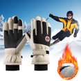 thumbnail image 1 of Winter Gloves Women Men Ski Gloves Thermal Warm Windproof Rainproof Cold Proof Ski Riding Warm Gloves Perfect for Cycling Running Hiking Freezer Work and Daily Activities, 1 of 4