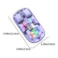 thumbnail image 2 of Mouse Mouse Wireless Transparent Wireless Mouse 2.4G/Bluetooth 5.0 2-Mode Connection Type-C Rechargeable Mouse Standard Magnetic Rgb Lighting Usb Mouse Wireless, 2 of 7