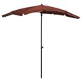 thumbnail image 1 of vidaXL Garden Parasol with Pole 200x130 cm Terracotta, 1 of 3
