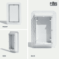thumbnail image 4 of Fittes Flush Wall Vent [Lite], Minimalist ABS Plastic HVAC Air Return Register Cover, Customizable Modern Airflow Solution for Home or Ceiling, Pro Install – 4"x10" – Cotton White, 4 of 13