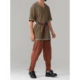 thumbnail image 3 of Men Medieval Costume Renaissance Templar Knight Vintage Tunic Tops, 3 of 6