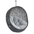 thumbnail image 3 of Modway Chaise Longue de Patio Extérieure à Balançoire Sans Support en Noir/gris, 3 of 8