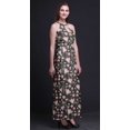 thumbnail image 4 of Bimba Floral Ladies Sleeveless Long Print Maxi Dress with Side Slits Summer Wear-XX-Large, 4 of 6