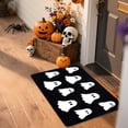 thumbnail image 4 of LSLJS Halloween Pumpkin Rug Non-Slip Soft Flannel-Like Bath Mat Friendly Easy Clean Decor Carpet for Doorstep Living Room Bedroom, Halloween Decorations, 4 of 6