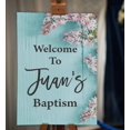 thumbnail image 2 of Darling Souvenir MADE WITH LOVE PersonalizedWelcomeSignFor Baptism,FlowerParty Supplies Great For Your Celebrations- 18x 12, 2 of 5