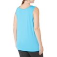 thumbnail image 3 of Just My Size Womens Cool DRI Scoop-Neck Tank Top, 1X, Process Blue, 3 of 5