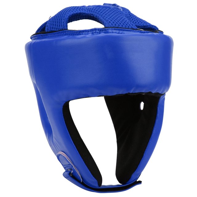 Boxing Helmet Boxing Head Gear Sanda Helmet Boxing Helmet PU Leather Adjustable Head Guard Sanda Kickboxing Training Defense