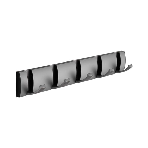 Wall Mounted Coat Rack Aluminum Coat Hook Self Viscose Wall Hook With 5 Retractable Hooks For Hanging Siding Hooks Hanger - Heavy Duty Self Hooks Heavy Duty for Hanging Pictures Hat Clips for Hanging