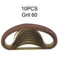 thumbnail image 1 of 10Pcs 15*452Mm Sanding Belt 60-600-Grit For M10 Sander Adapter Polishing Machine, 1 of 10