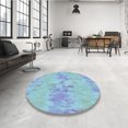 thumbnail image 4 of Ahgly Tapis Rectangulaire Lavable en Machine Intérieur Transitionnel Bleu Iceberg, 4 Pieds x 6 Pieds, 4 of 7