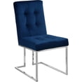 thumbnail image 3 of Meridian Furniture Alexis Velvet Dining Chair in Navy (Set of 2), 3 of 7