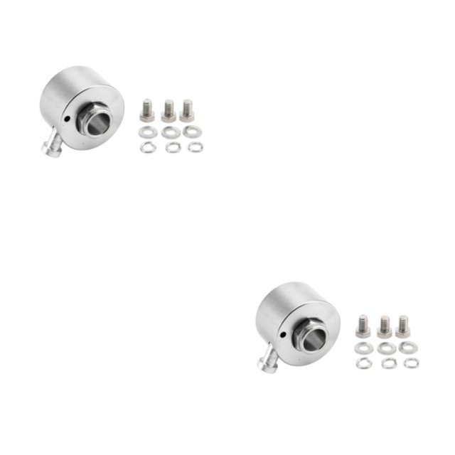 Dalazy Durable Aluminum Steering Wheel Quick Release Hub With Button Aluminum Wheels Are Sturdy And Durable silver 56*46*35mm 2Set