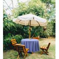 thumbnail image 2 of Vargottam Indoor/Outdoor Round Tablecloth 58 Inch with Umbrella, Waterproof Zippered Patio Table Cloths, Purple, Spring/Summer Theme, Circular Table, 2 of 7