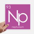 thumbnail image 1 of Chestry Elements Period Table Actinide Neptunium Np Sticker Tags Wall Picture Laptop Decal Self adhesive, 1 of 1