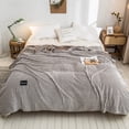 thumbnail image 3 of Soft And-friendly Blankets Milk Fleece Blankets Thicken Warm Siesta Fleece Blankets, 3 of 4