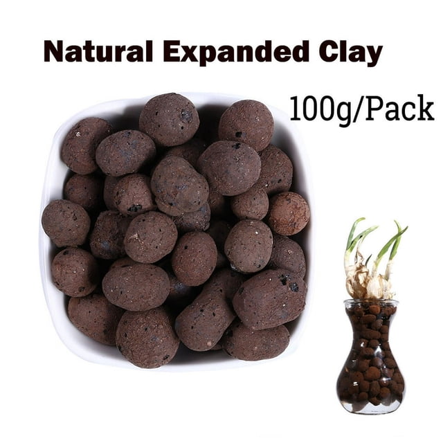 CHUANK 50 % de Rabais Clair! Galets d'Argile Expansée Biologiques Milieu de Culture Hydroponie 100 g