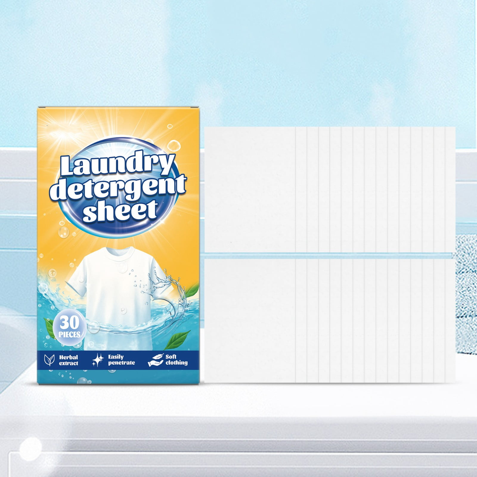 Shldybc Laundry Detergent Sheet Household Cleaners Household Essentials