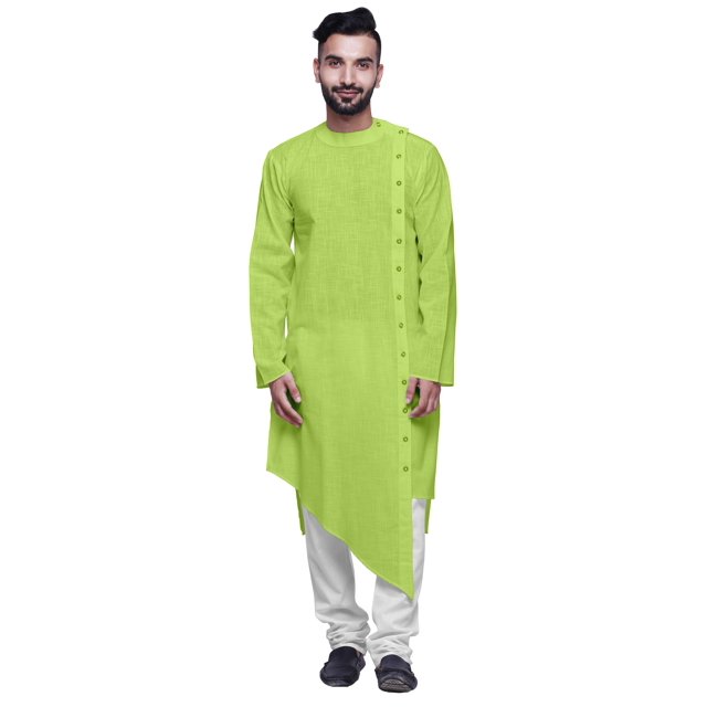 Atasi Button Down Designer Kurta For Boys Indian Cotton Flex Ethnic Kurta