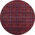 thumbnail image 1 of Ahgly Company Tapis d'Intérieur Ronds Abstraits Rouge Canneberge, Tapis de Zone Abstraits, 6 Pieds Rond, 1 of 6
