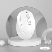 Wireless Gaming Mouse 2.4 GHz and Bluetooth 5.1 Dual Mode 1600 DPI Adjustable Optical Ergonomic Silent Design with 10 m Range