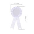 thumbnail image 2 of Unique Bargains Ruban de Récompense Vierge, Ruban de Rosette Ruban de Reconnaissance de Prix Honorable, Blanc, Lot de 12, 2 of 5