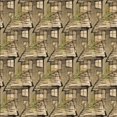 thumbnail image 1 of Ahgly Company Machine Washable Indoor Square Transitional Red Brown Area Rugs, 4' Square, 1 of 7