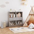 thumbnail image 4 of Kids Bookshelf and Bookcase Toy Storage Multi Shelf with Cubby Organizer Cabinet and Drawers for Boys Girls,for Children's Room, Playroom, Hallway, Kindergarten, School,Bedroom (White), 4 of 9
