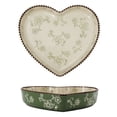 thumbnail image 1 of Ceramic Sakura Pie Pan Heart Shape Christmas Tree Shape Baking Dish for Lasagna, Apple Pie, 1 of 7