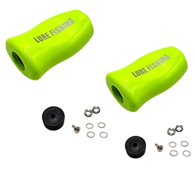 GLFILL Fishing Reel Knob For-DAIWA FOR SLP WORKS For TATULA For ZILLION For FUEGO Rocker Handle Knob Grip For Spinner Baitcasting Reel green 2pcs