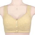 thumbnail image 2 of Timegard Womens Bras Front Closure Button Wide Strap Full Support Comfort Bralette Wirefree Daily Bras, 2 of 3