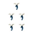 thumbnail image 3 of Wweixi Coat Hooks Easy To Install And Wide Application For Added In Daily Life Retro blue (deer) 5Set, 3 of 6