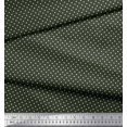 thumbnail image 3 of Soimoi Moss Georgette Fabric Dots Dots Print Sewing Fabric Yard 42 Inch Wide, 3 of 5