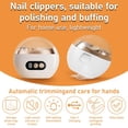 thumbnail image 2 of 3-Speed Automatic Nail Clipper with LED Light, Rechargeable Electric Nail Trimmer Safe for Elderly, Portable USB-C Manicure Set with Storage Case Quiet Operation, White, 2 of 6