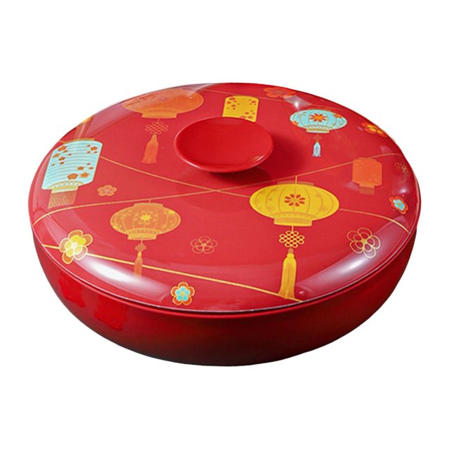 Luzkey Plateau à Collations du Nouvel An Chinois, Contenant de Service pour Bonbons et Noix, Plateau à Légumes, Assiette Alimentaire Compartimentée, Contenant pour Bonbons, Table Basse A