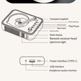 thumbnail image 4 of Guardoinrt CD Players For Home Versatile Playback Options carry around and Durable Bluetooth Playback Portable Cd Player, 4 of 6