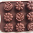 thumbnail image 4 of LSLJS Cavity Silicone Flower Rose Chocolate Cake Soap Baking Ice Tray Mould, 4 of 6