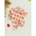 thumbnail image 3 of SUNSIOM Baby Boys Rompers Halloween Clothes Pumpkin Print Crew Neck Long Sleeve Infant Jumpsuits Fall Bodysuits, 3 of 8