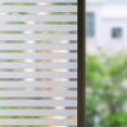 thumbnail image 2 of Window Film Static Cling UV Protection Window Privacy Film Non Adhesive Window Cling for Home Office Meeting Room, Frosted Stripe, 2 of 9