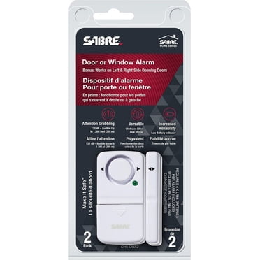 Sabre Window or Door Window Alarm - 2pk