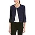 thumbnail image 3 of Karl Lagerfeld Paris Women's Cropped Bell Sleeve Jacket, Eclipse, Small, 3 of 4