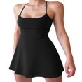 thumbnail image 2 of Tenue 2 Pcs pour Femme Robe de Tennis Mini Sans Manches avec Short, 2 of 9