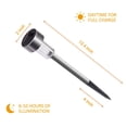 thumbnail image 4 of jesticaly 2Pcs Stainless Solar LED Lawn Lamp IP44 Outdoor Garden Pathway Landscape Lamp Green 1Set, 4 of 6