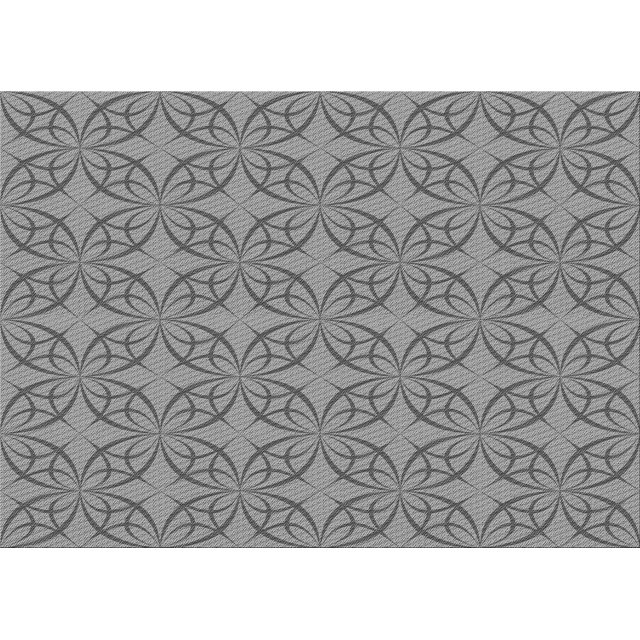 Ahgly Tapis Rectangulaire Lavable en Machine Intérieur Transitionnel Gris Foncé, 2 Pieds x 5 Pieds