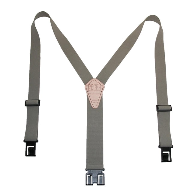 Perry Suspenders Bretelles pour Hommes à Crochet Élastique à l'Extrémité 1 1/2 Po - Beige, Régulier