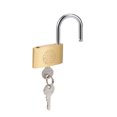 thumbnail image 3 of Unique Bargains Brass Padlock, Keyed Alike, 50mm Wide Brushed Finish Harden Shackle 2Pcs, 3 of 4