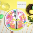 thumbnail image 2 of Easter Paper Plates 7 in and 9 in Multicolor Disposable Painted Pulp Plates Waterproof Oil Draining for Holiday Table Decoration, 2 of 6