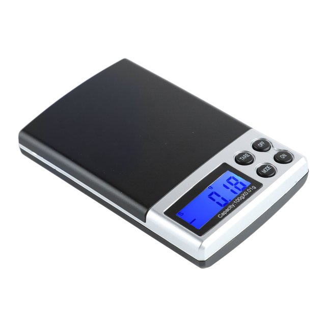 Digital Pocket Scale, High Accuracy 100g/0.01g Portable Digital Grams Pocket Scale Mini Stainless Steel for Jewelry