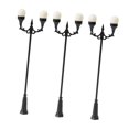 thumbnail image 4 of jiaping 3 Pieces Model Railway Lamps Miniature Pole Street Lamp Scene Lighting Decor for white, 4 of 8