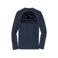 thumbnail image 2 of Gravity Outdoor Co. Chandail à Manches Longues - Bleu Marine Foncé - Logo Noir - m, 2 of 2